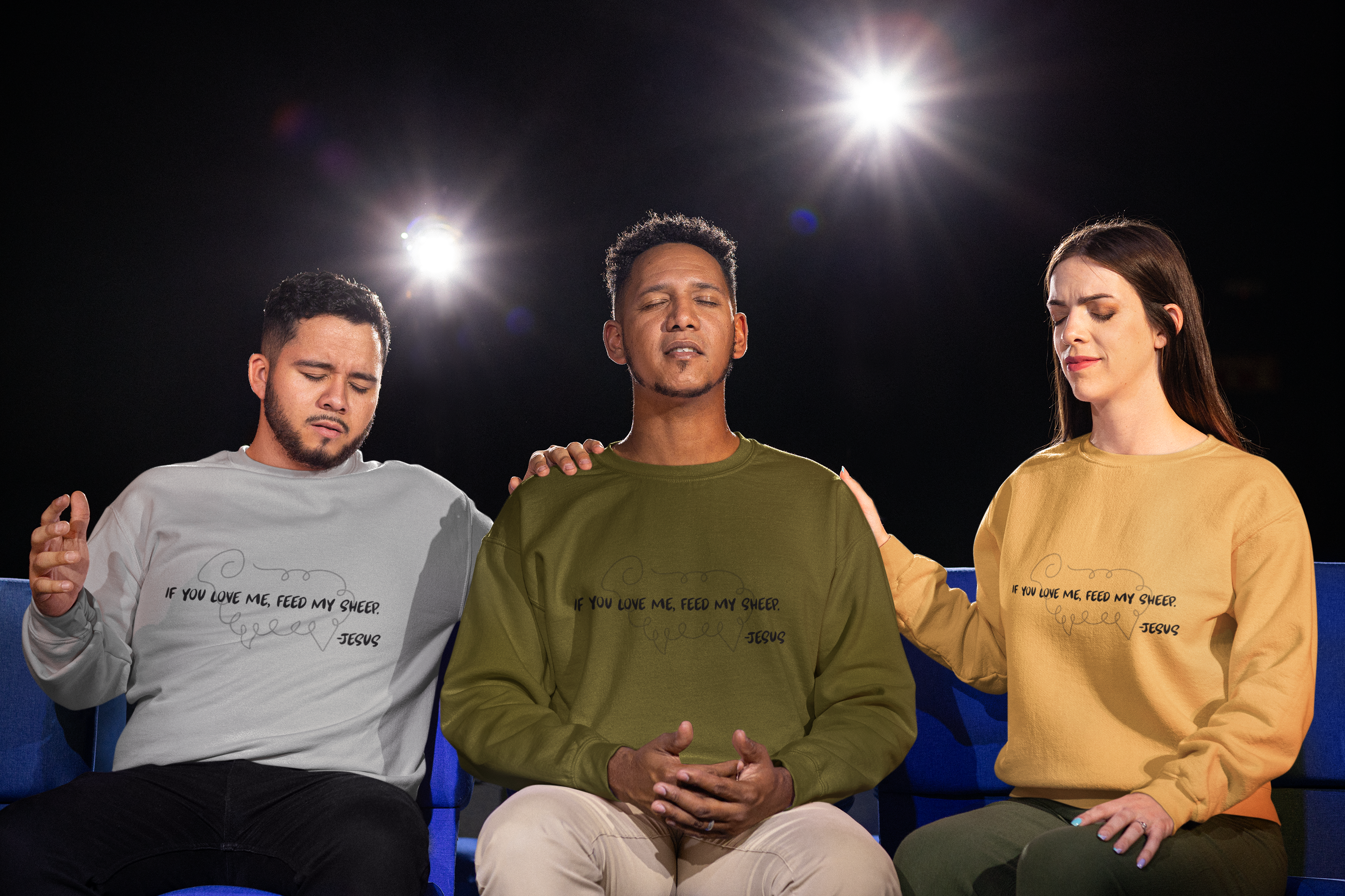 “If You Love Me, Feed My Sheep” Unisex Sweatshirt